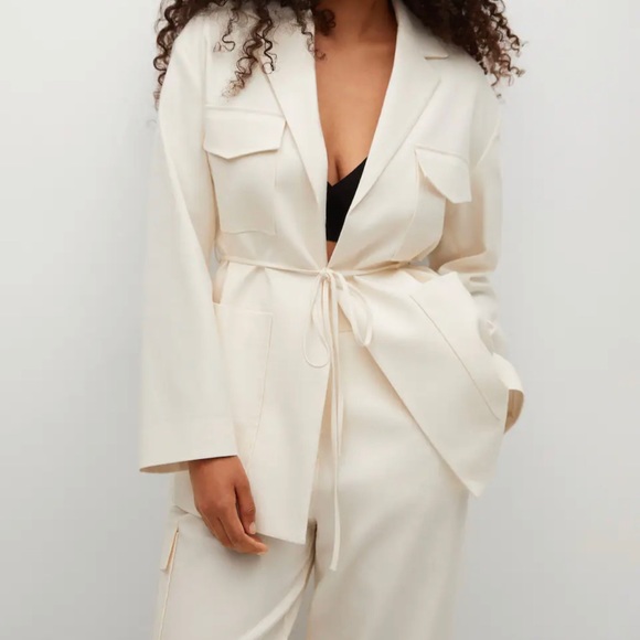 Mango Linen Suit Blanca NEW - Picture 3 of 7